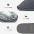 Mens Slip On Faux Fur Mule Slipper - Grey